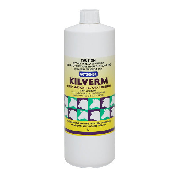 Vetsense Kilverm Sheep and Cattle Wormer front of pack