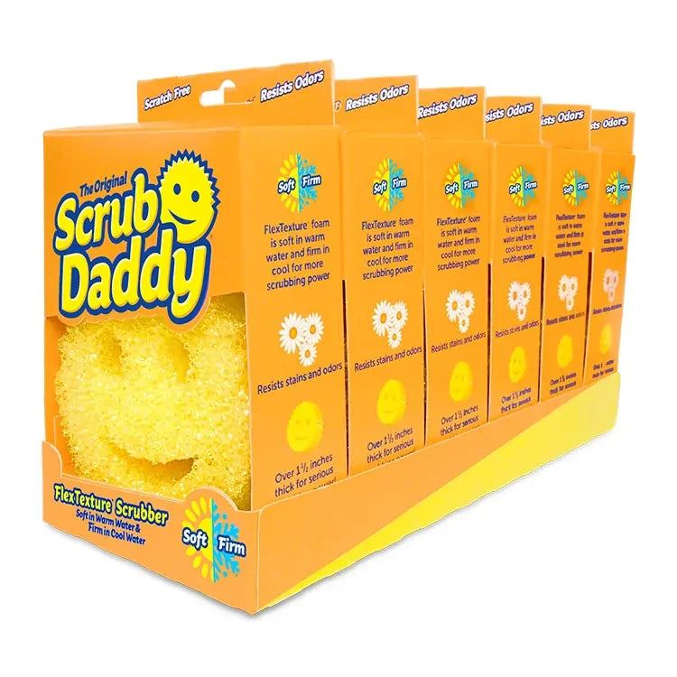 Scrub Daddy Sponge Daddy dual sided cleaning sponges, 6 pack