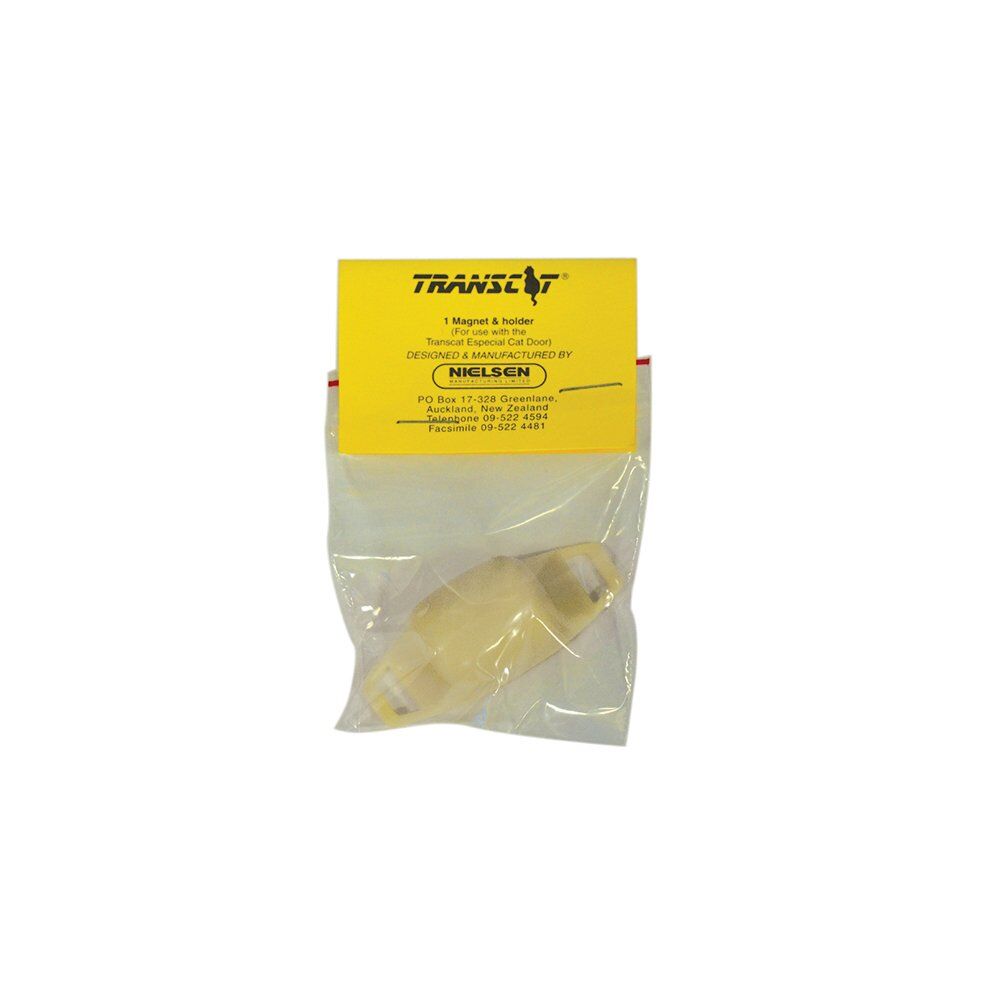 Transcat replacement magnet and holder for small cat door