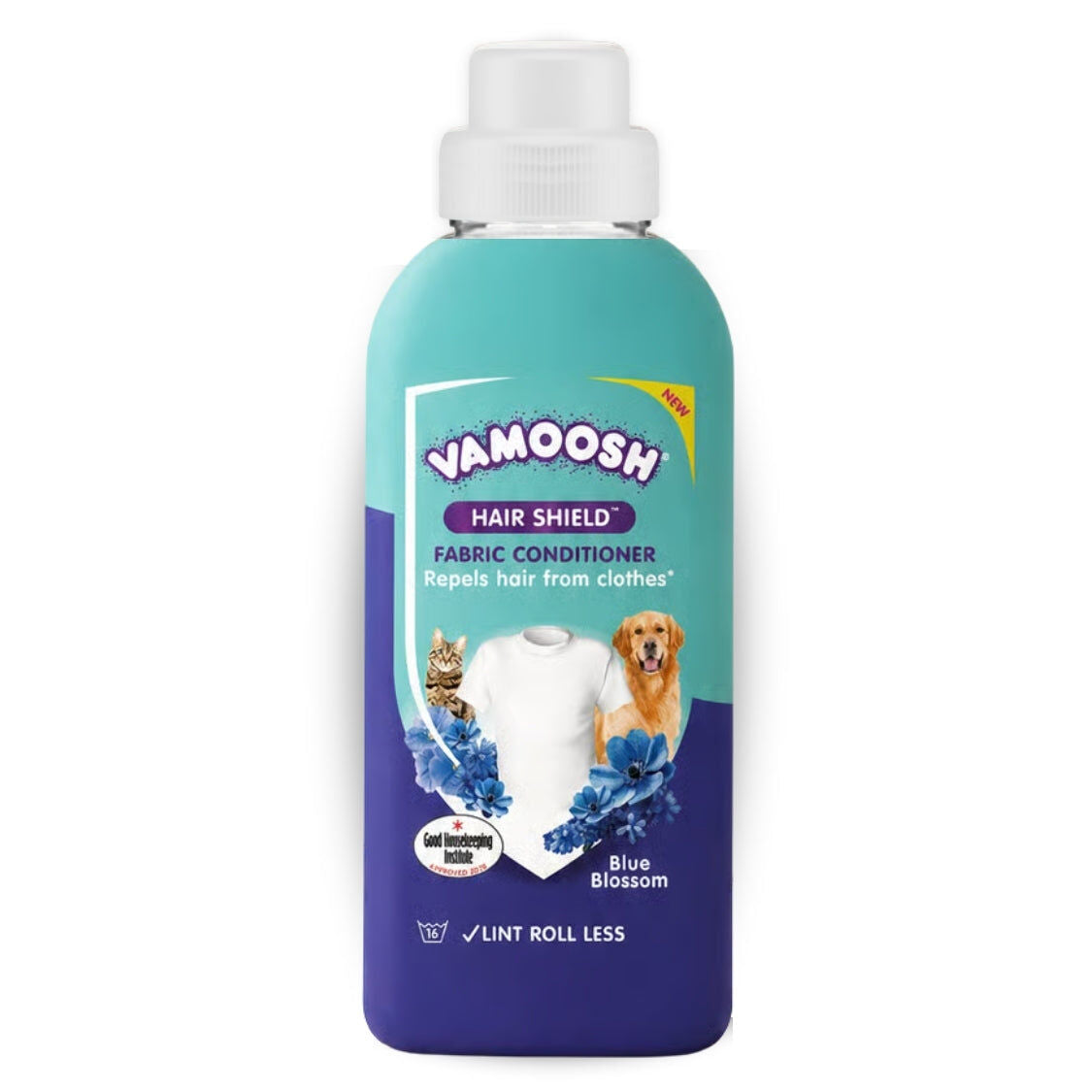 Vamoosh Fabric Conditioner with Hair Shield front of pack