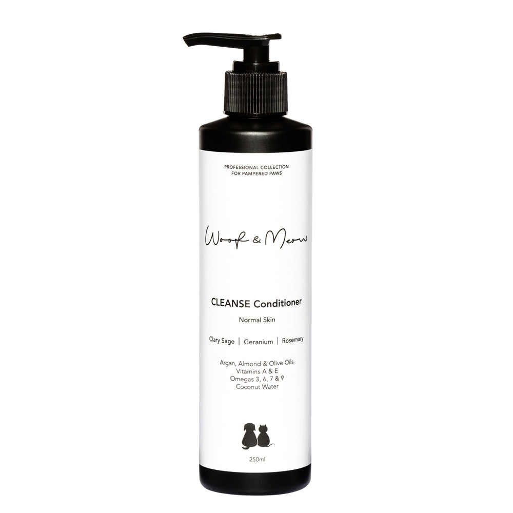 Woof and Meow Cleanse Conditioner front of pack