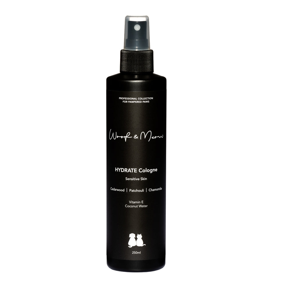 Woof and Meow Hydrate Cologne front of pack