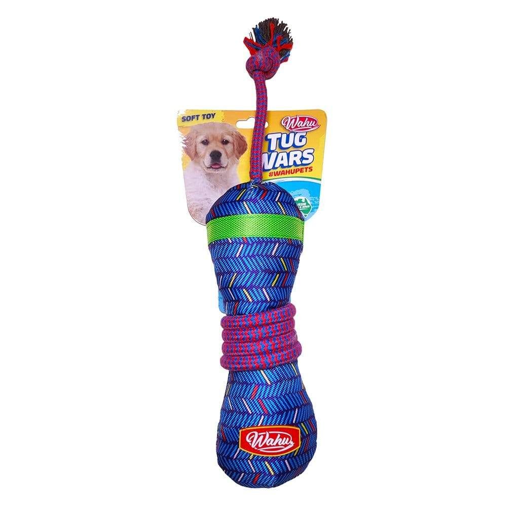 Wahu Pet Tug Wars dog toy in retail packaging
