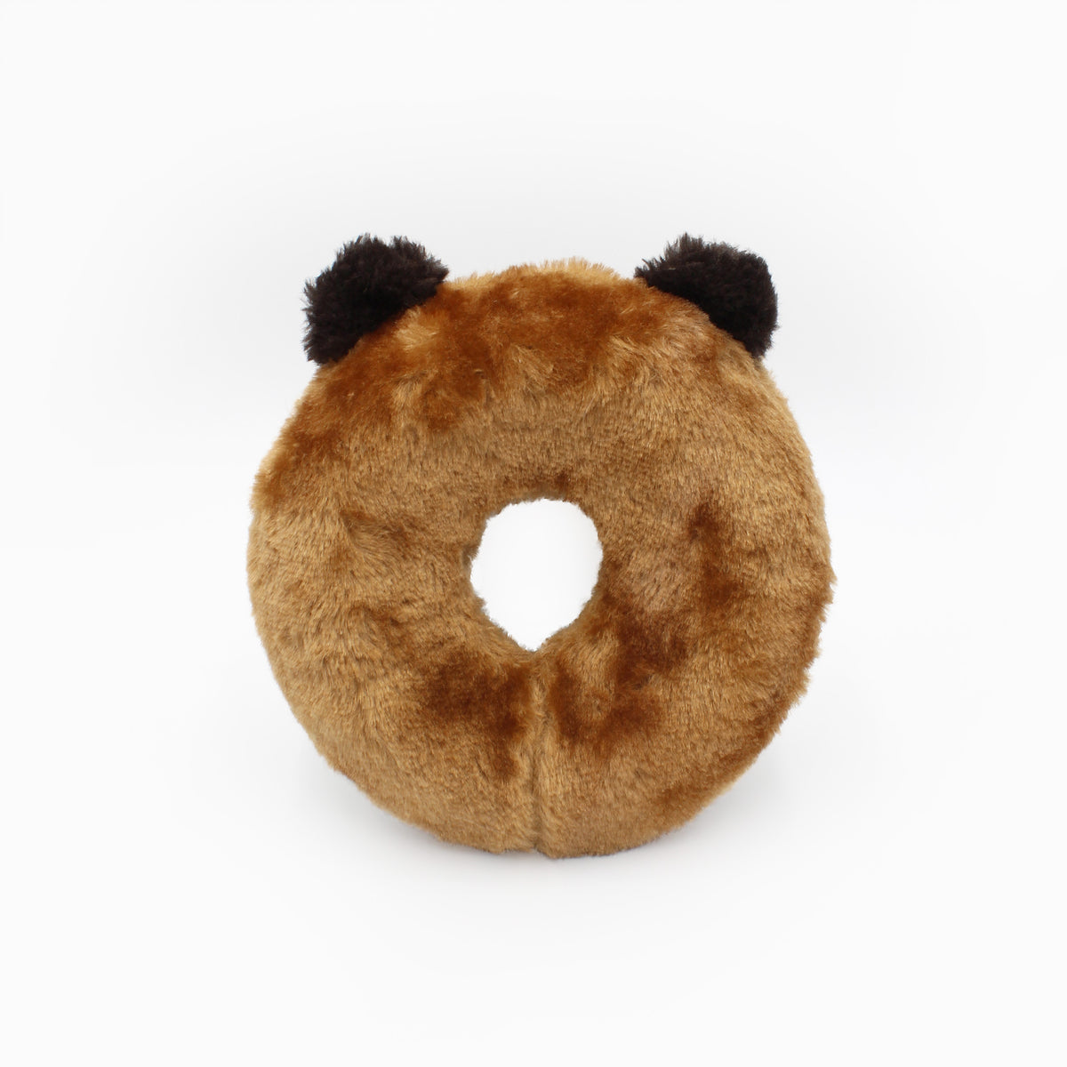 Donutz Buddies Bear shown from the back showing the flat donut profile