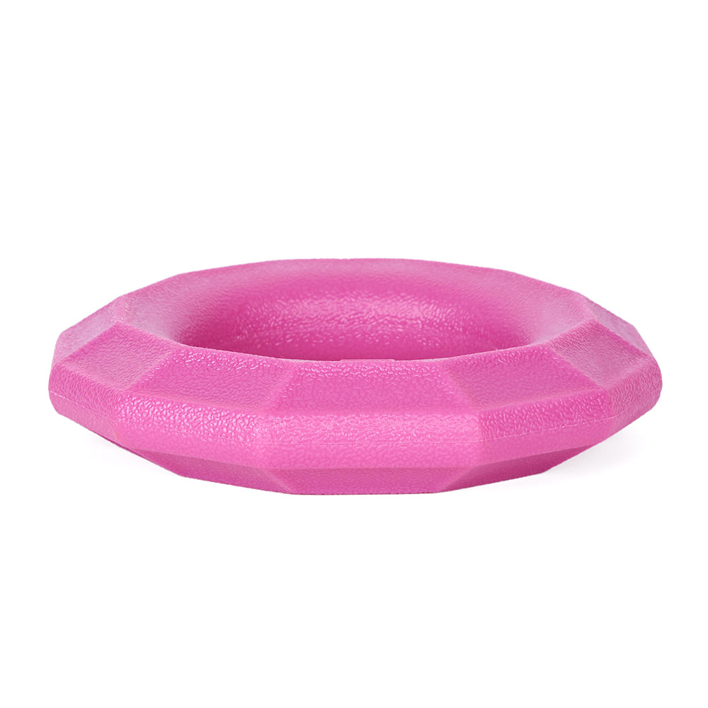 ZippyTuff Plus Magenta Ring shown edge on, showing the thickness