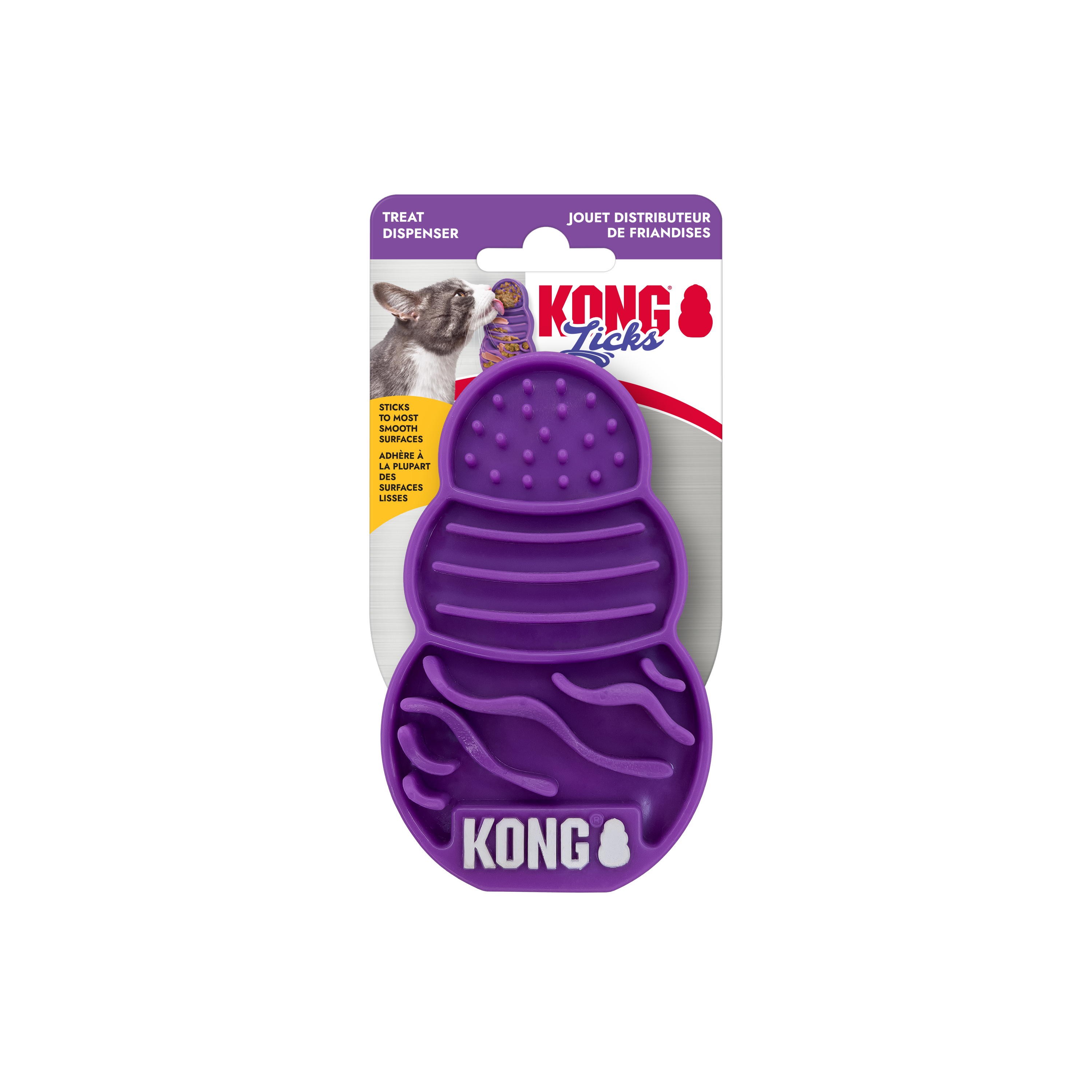 KONG Cat Toys Licks Kitty Mat shown in its retail packaging