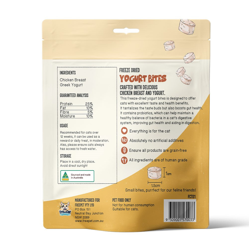 FreeCat Freeze Dried Yogurt Bites Cat Treats