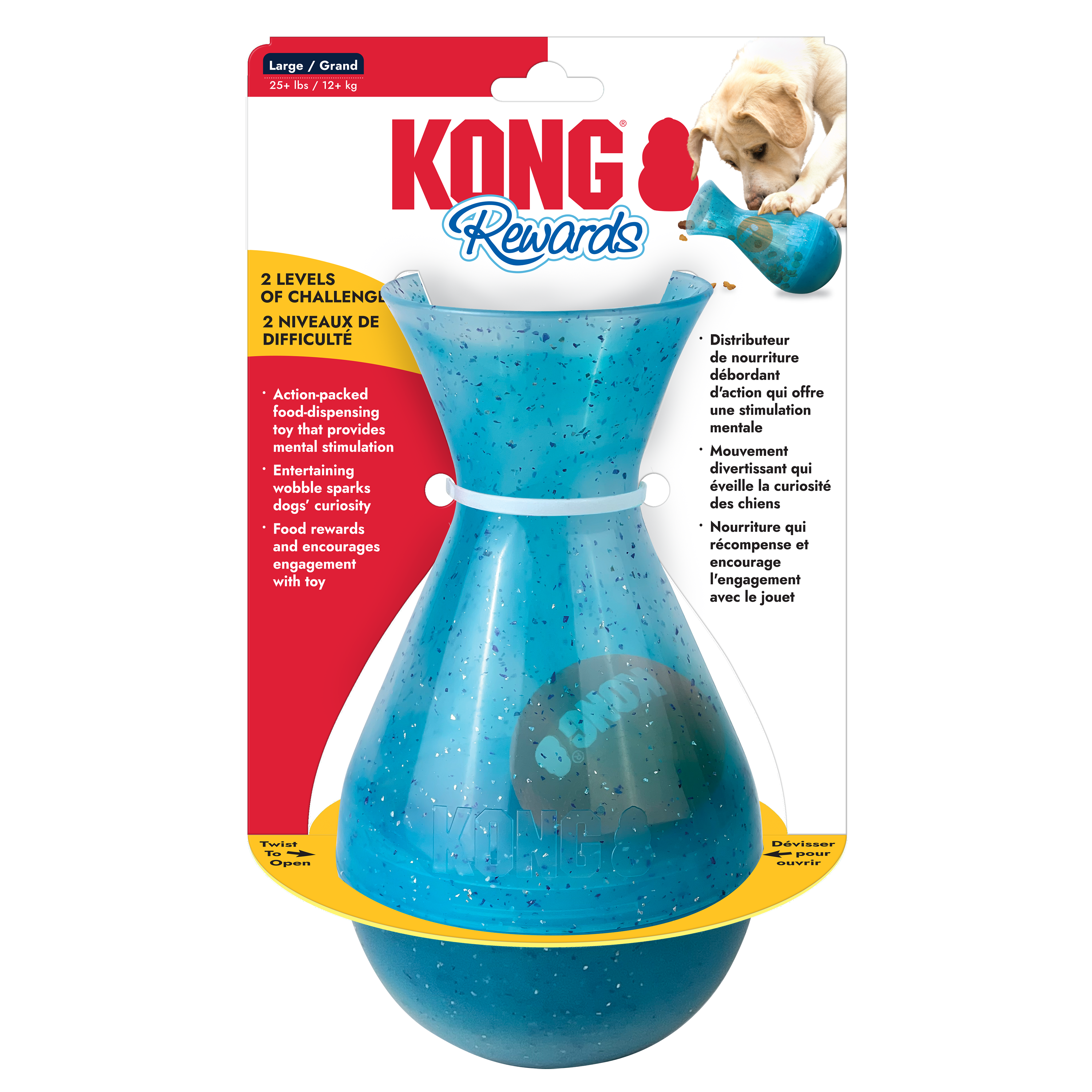 KONG Dog Toys Rewards Tipsy in its retail pack