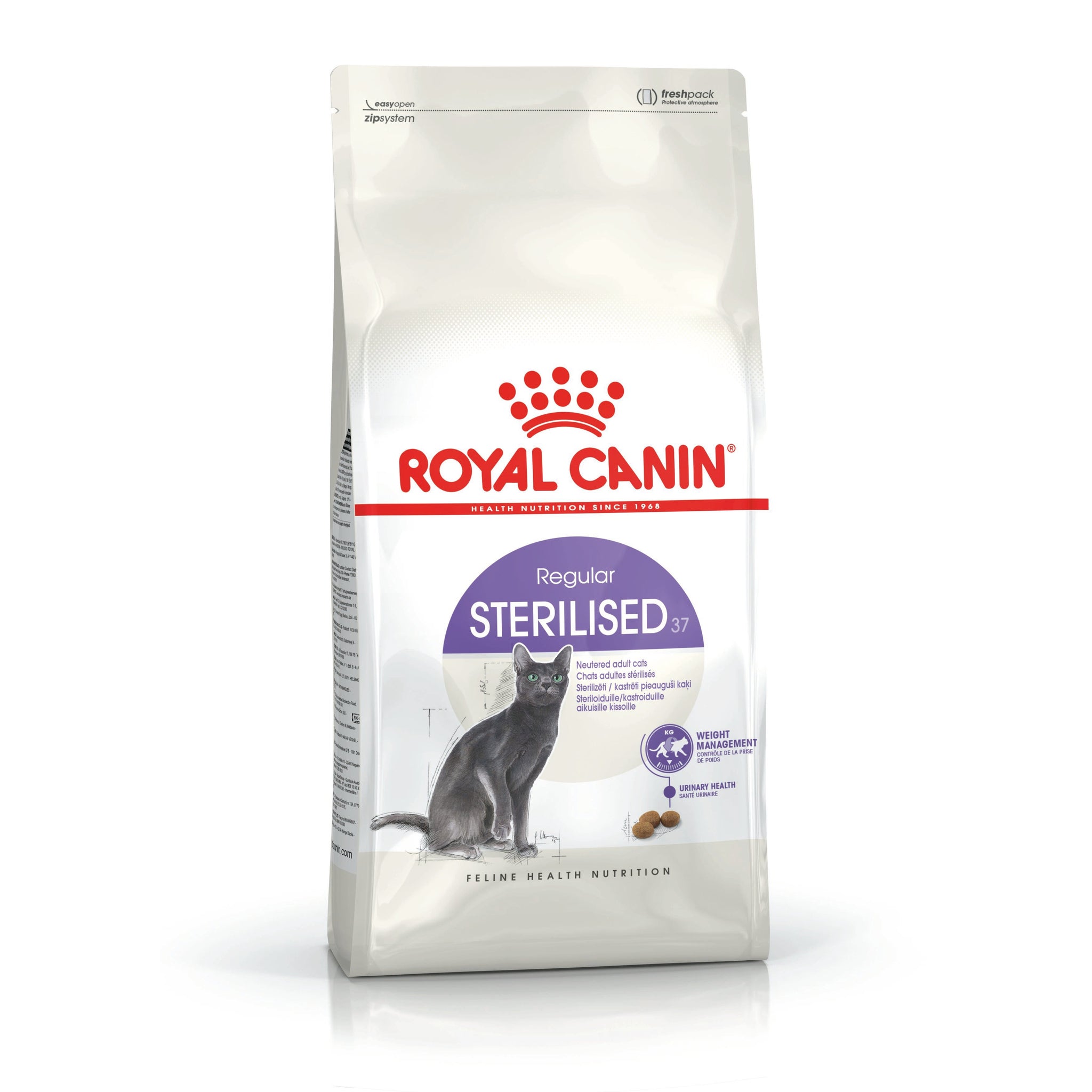 Royal Canin Sterilised Adult dry cat food 2kg bag front