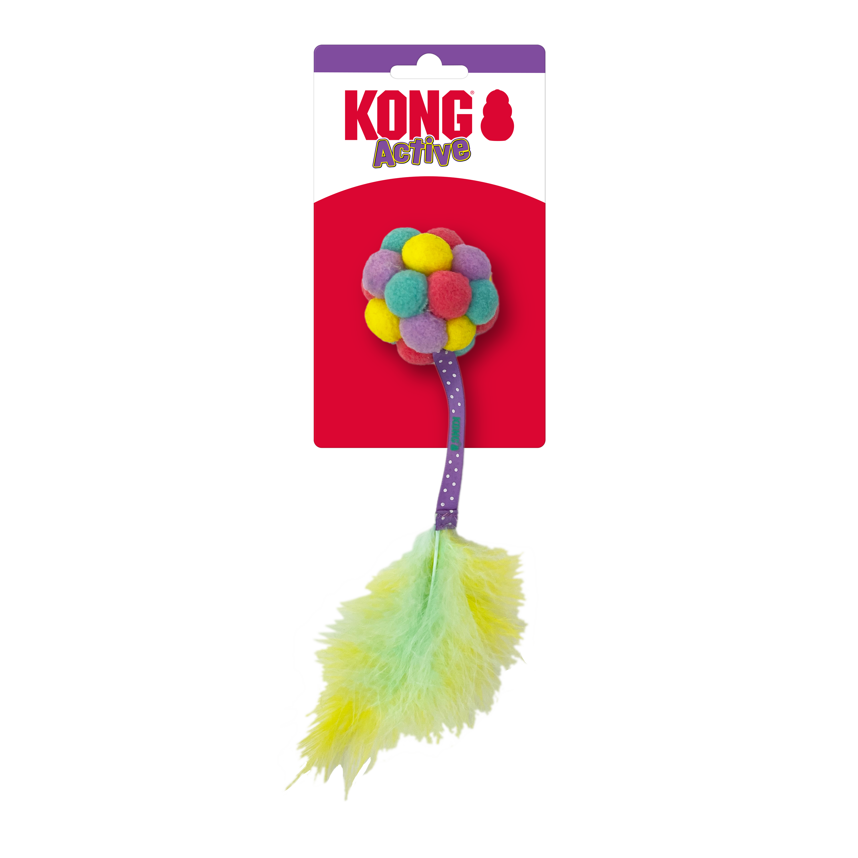 KONG Cat Toys Active Bubble Ball Teaser Assorted in its retail pack