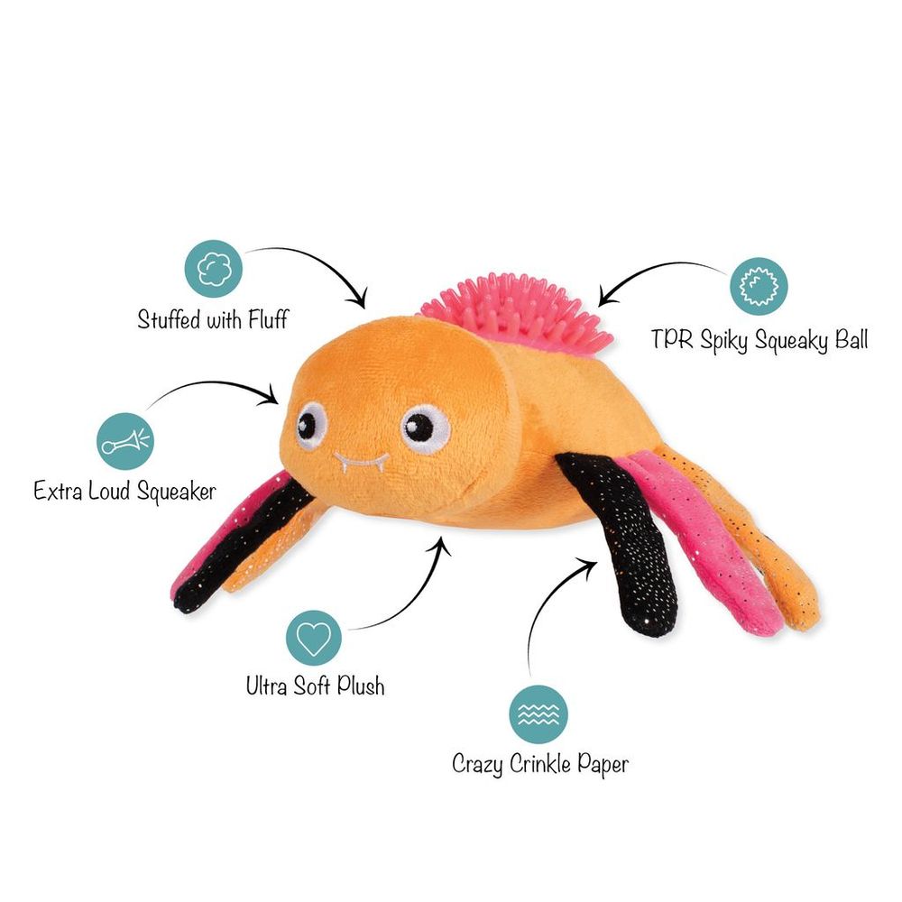 Fringe Studio Halloween Plush Squeaker Dog Toy - Stop Bugging Me - Default Title | PeekAPaw Pet Supplies