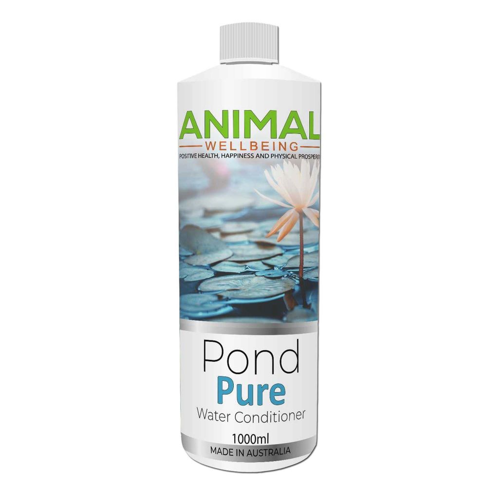 Animal Wellbeing Pond Pure Water Conditioner 1L bottle | PeekAPaw Pet Supplies