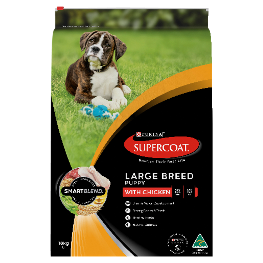 SUPERCOAT Puppy Large Breed Chicken Dry Dog Food