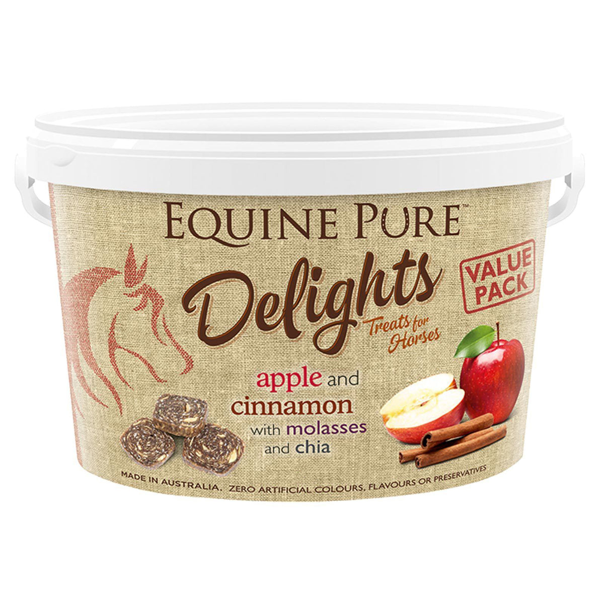 Equine Pure Delights Apple & Cinnamon 2kg product packaging
