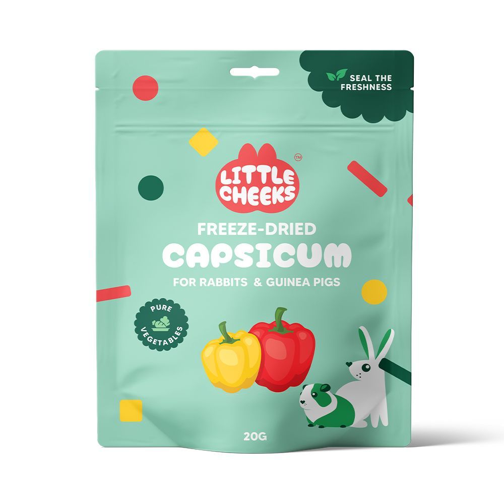 Little Cheeks Freeze Dried Capsicum 20g pouch, front of pack