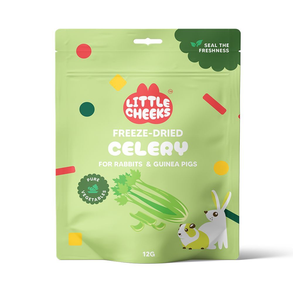 Little Cheeks Freeze Dried Celery 12g pouch, front of pack