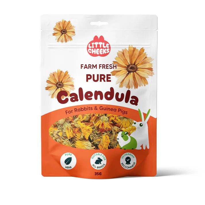 Little Cheeks Farm Fresh Pure Calendula 35g pouch, front of pack