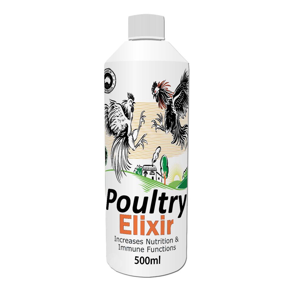 Animal Wellbeing Poultry Elixir 500ml bottle | PeekAPaw Pet Supplies
