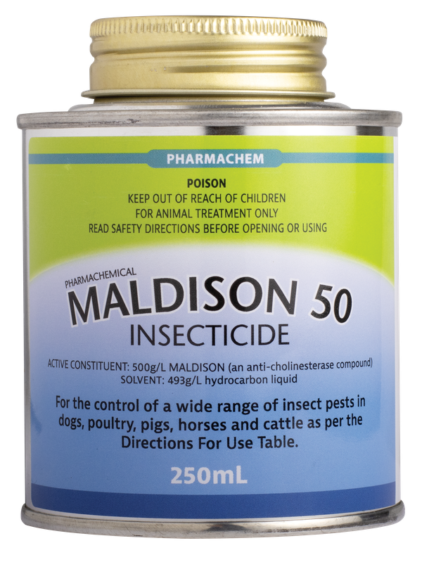 Pharmachem Maldison 50 Insecticide 250ml product packaging