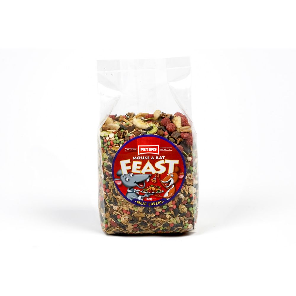 Peters Mouse & Rat Feast Meat Lovers - 800g | PeekAPaw Pet Supplies