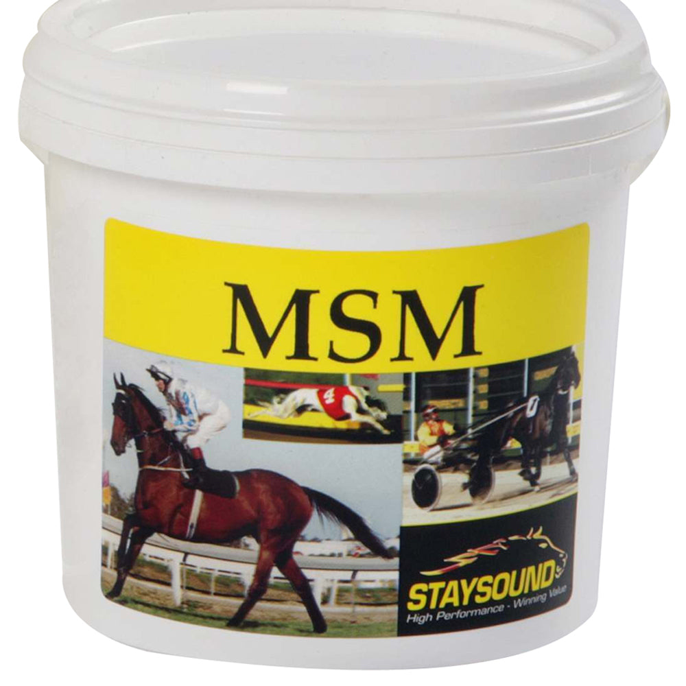 Stay Sound MSM pure sulphur supplement for horses, 450g tub