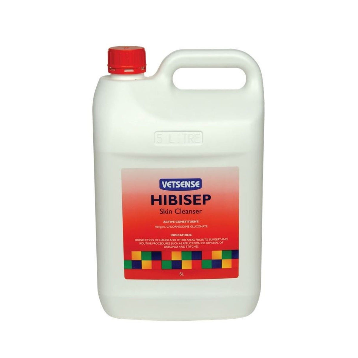 Vetsense Hibisep 4% Chlorhexidine Skin Cleanser 5L pack