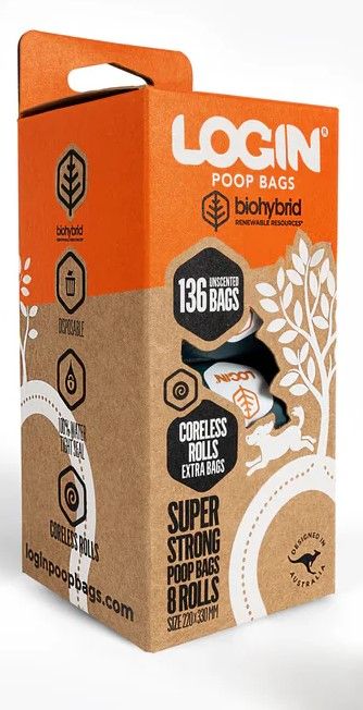 Login BioHybrid poo bags eight roll pack