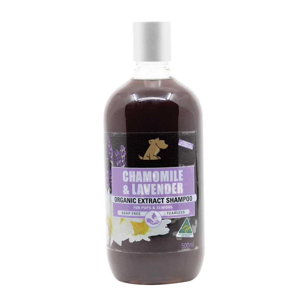 Smiley Dog Chamomile & Lavender Organic Shampoo - 500ml | PeekAPaw Pet Supplies