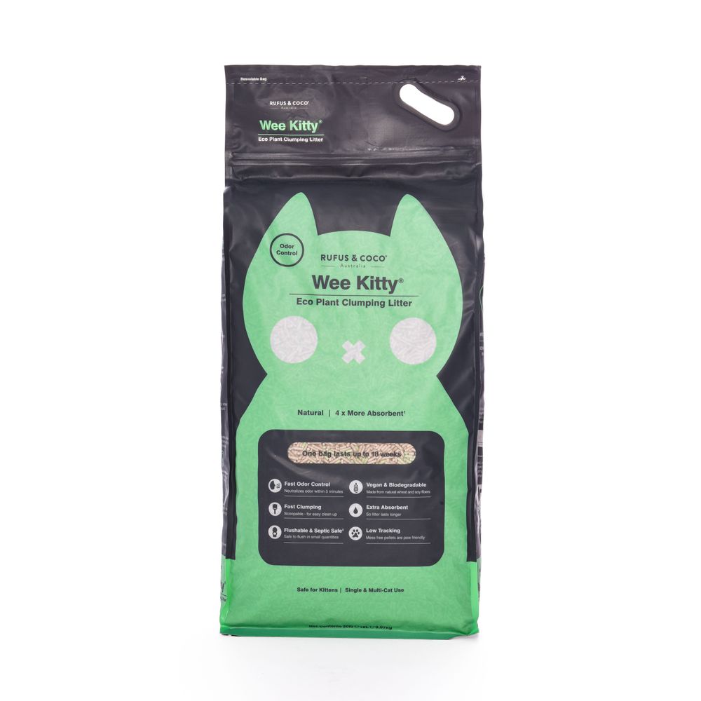 Rufus & Coco Wee Kitty Eco Plant Clumping Tofu Cat Litter