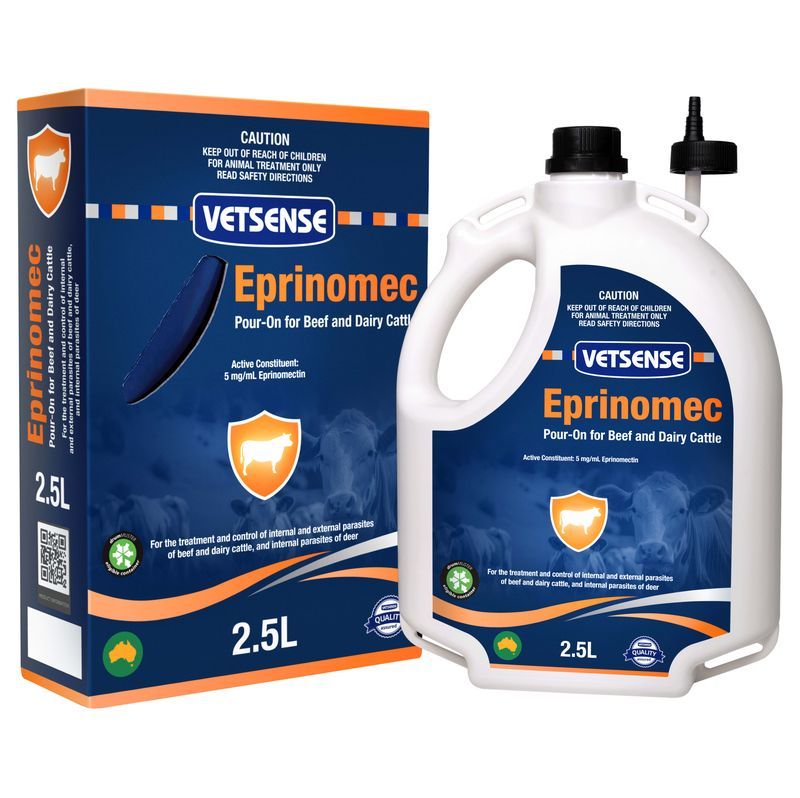 Vetsense Eprinomec Pour-On for Cattle 2.5L pack