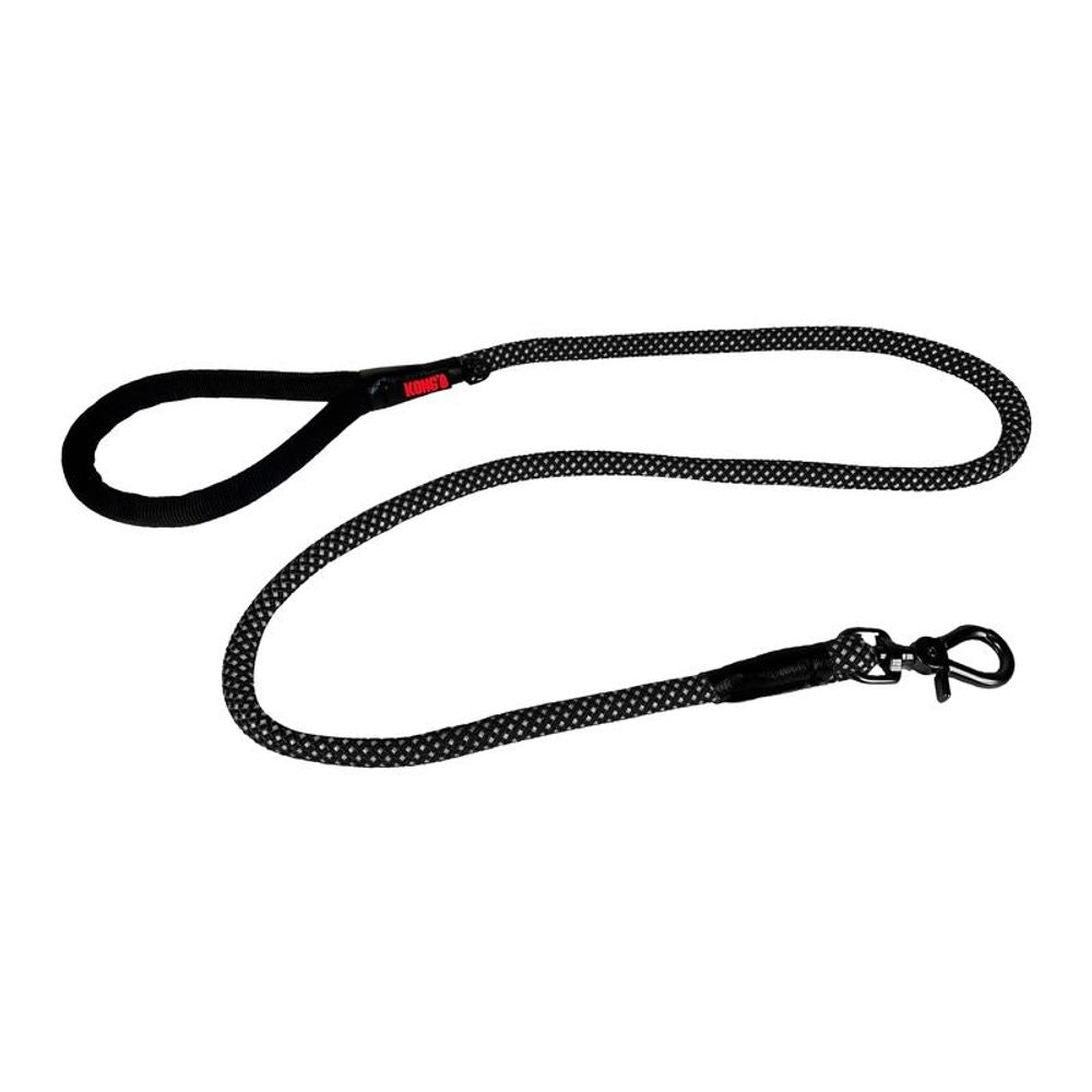 KONG Dog Rope Leash - Large Black | PeekAPaw Pet Supplies