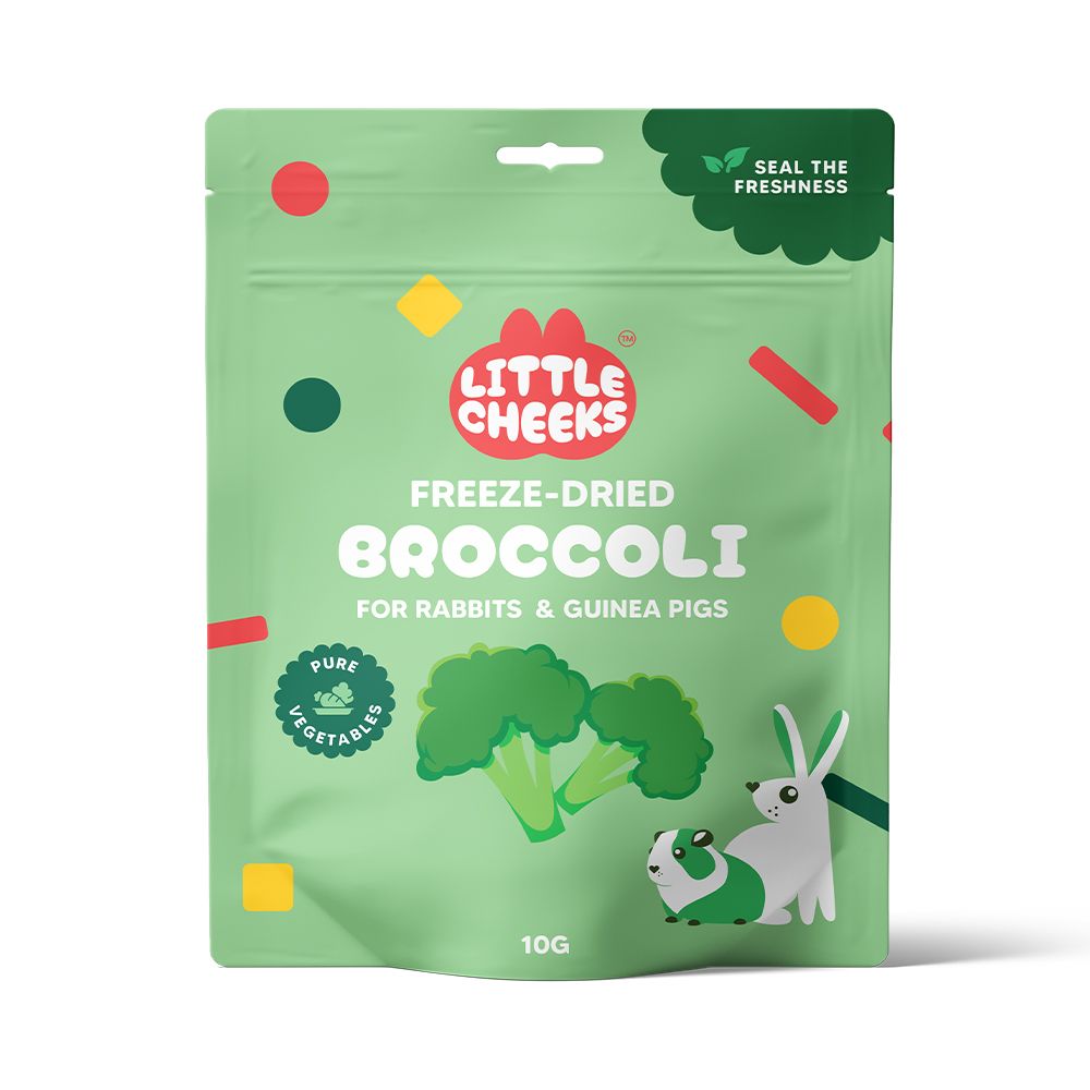 Little Cheeks Freeze Dried Broccoli 10g pouch, front of pack