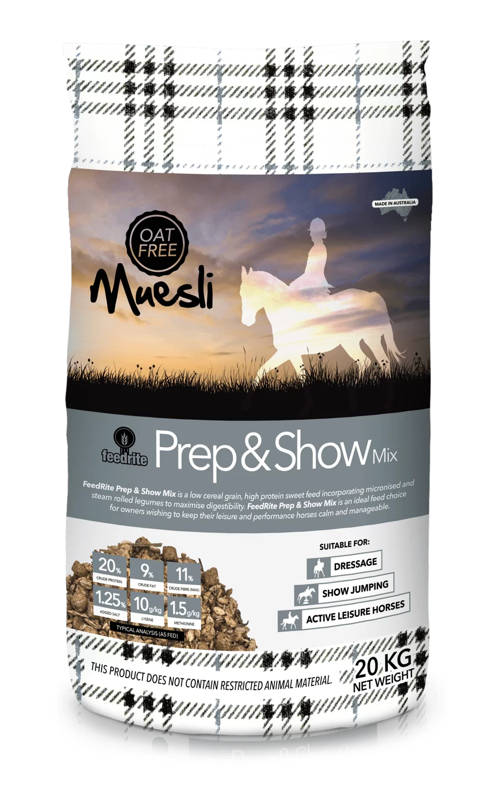 FeedRite Prep and Show Mix horse feed 20kg bag
