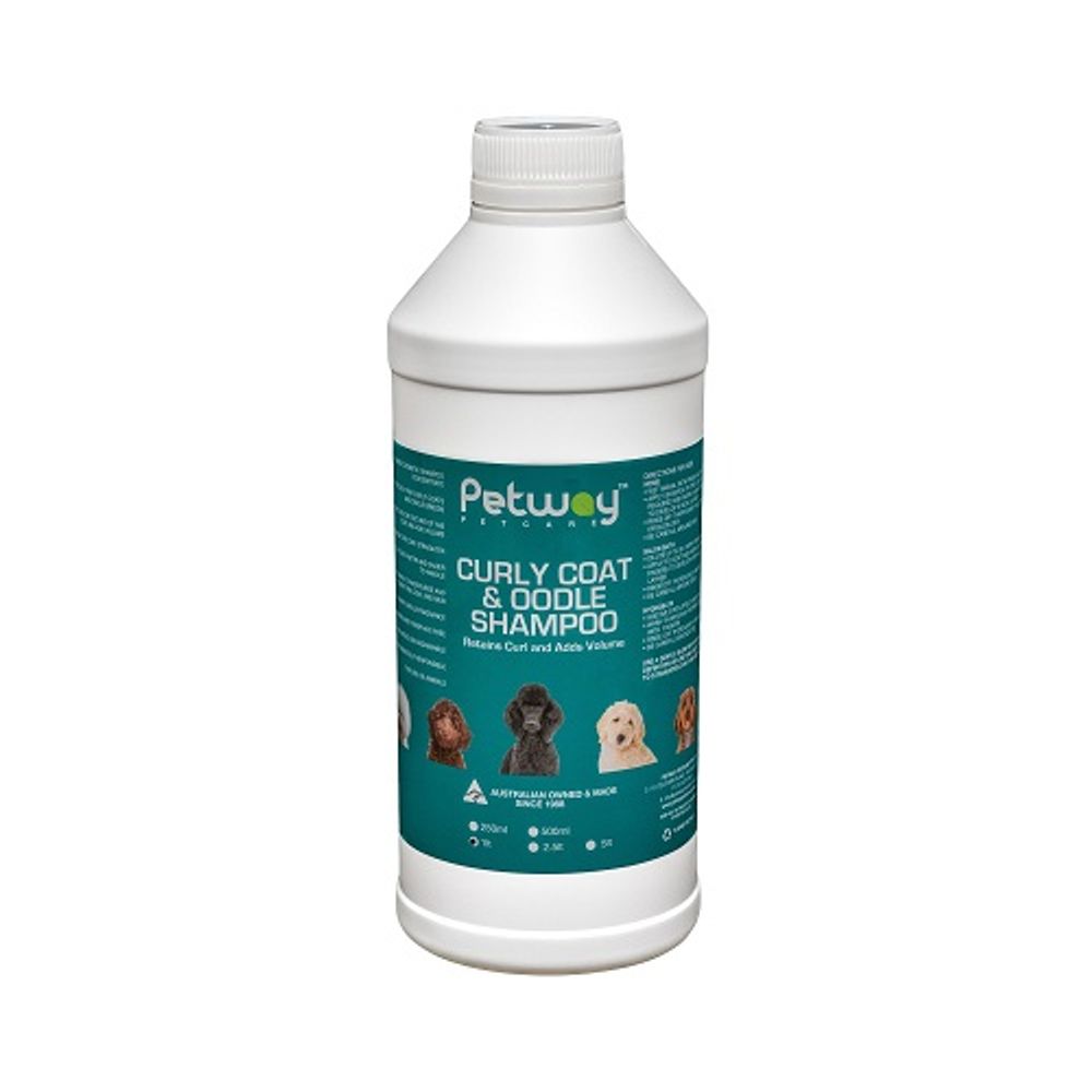 Petway Petcare Curly Coat & Oodle Shampoo - 1L | PeekAPaw Pet Supplies