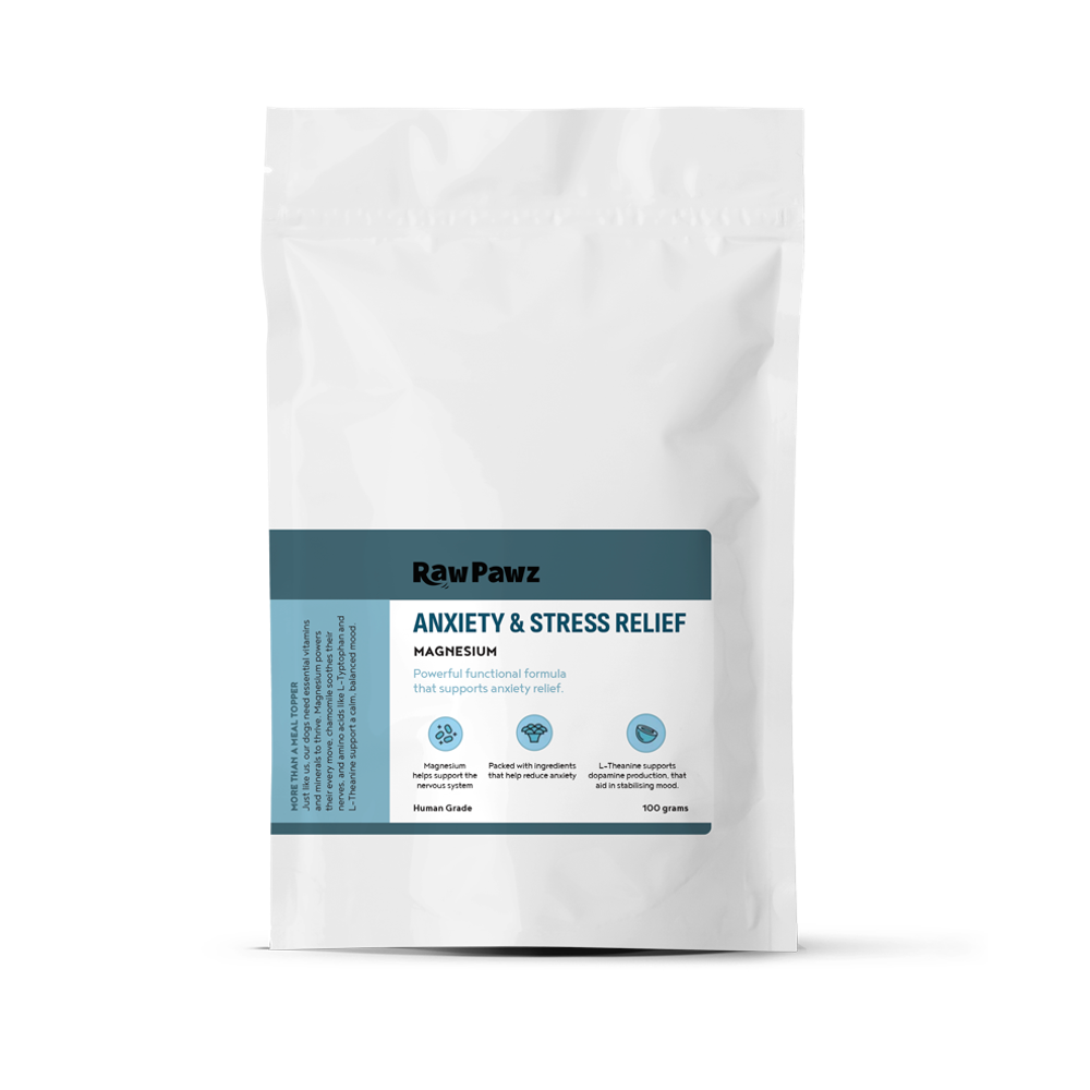 Raw Pawz Anxiety & Stress Relief Functional Dog Meal Topper 100g pack