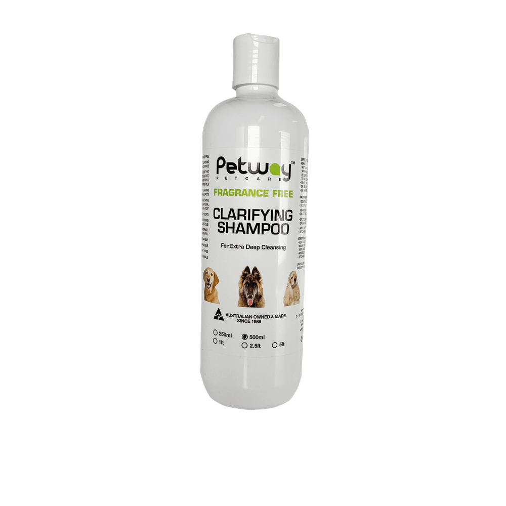 Petway Petcare Fragrance Free Clarifying Shampoo - 500ml | PeekAPaw Pet Supplies