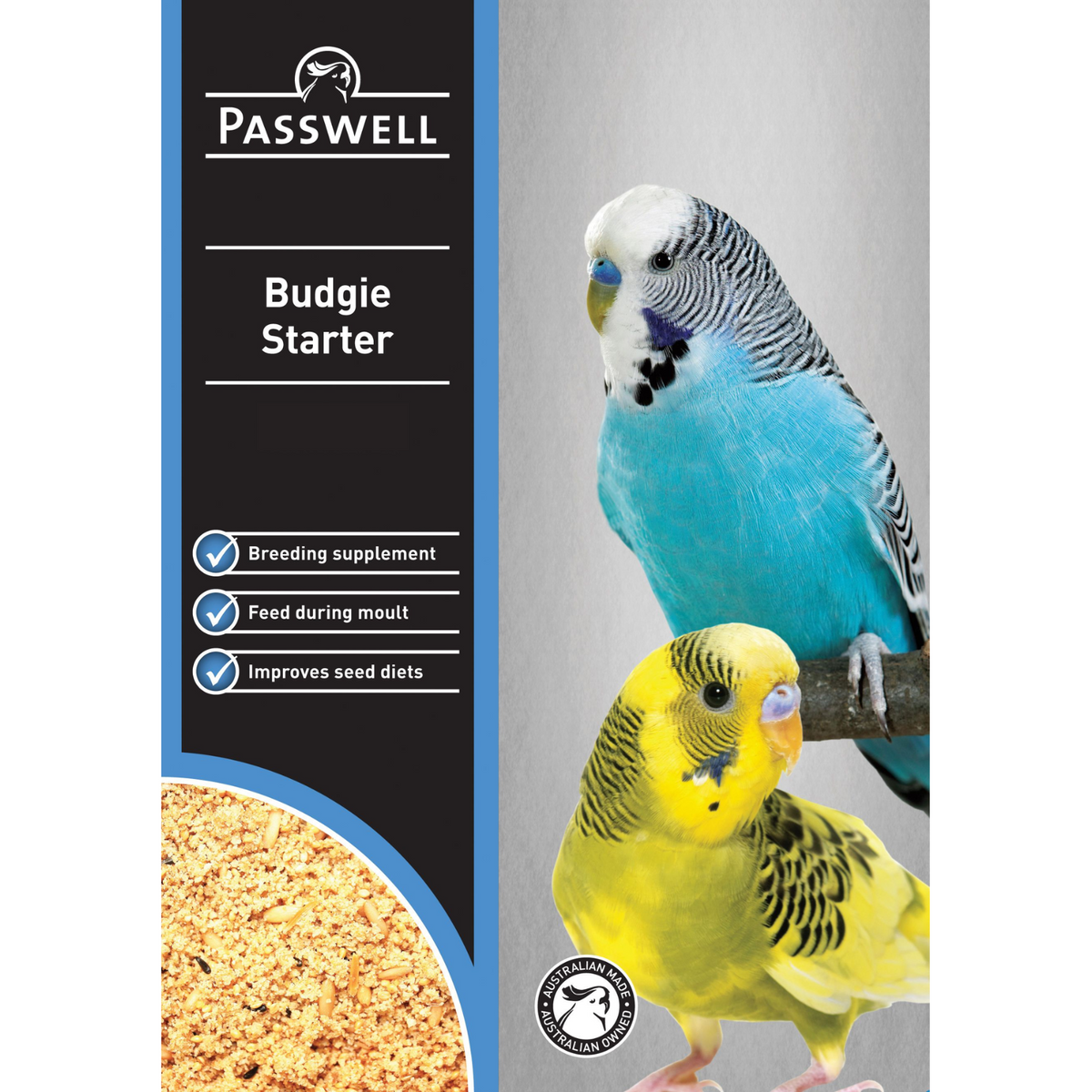 Passwell Budgie Starter 5kg pack | PeekAPaw Pet Supplies
