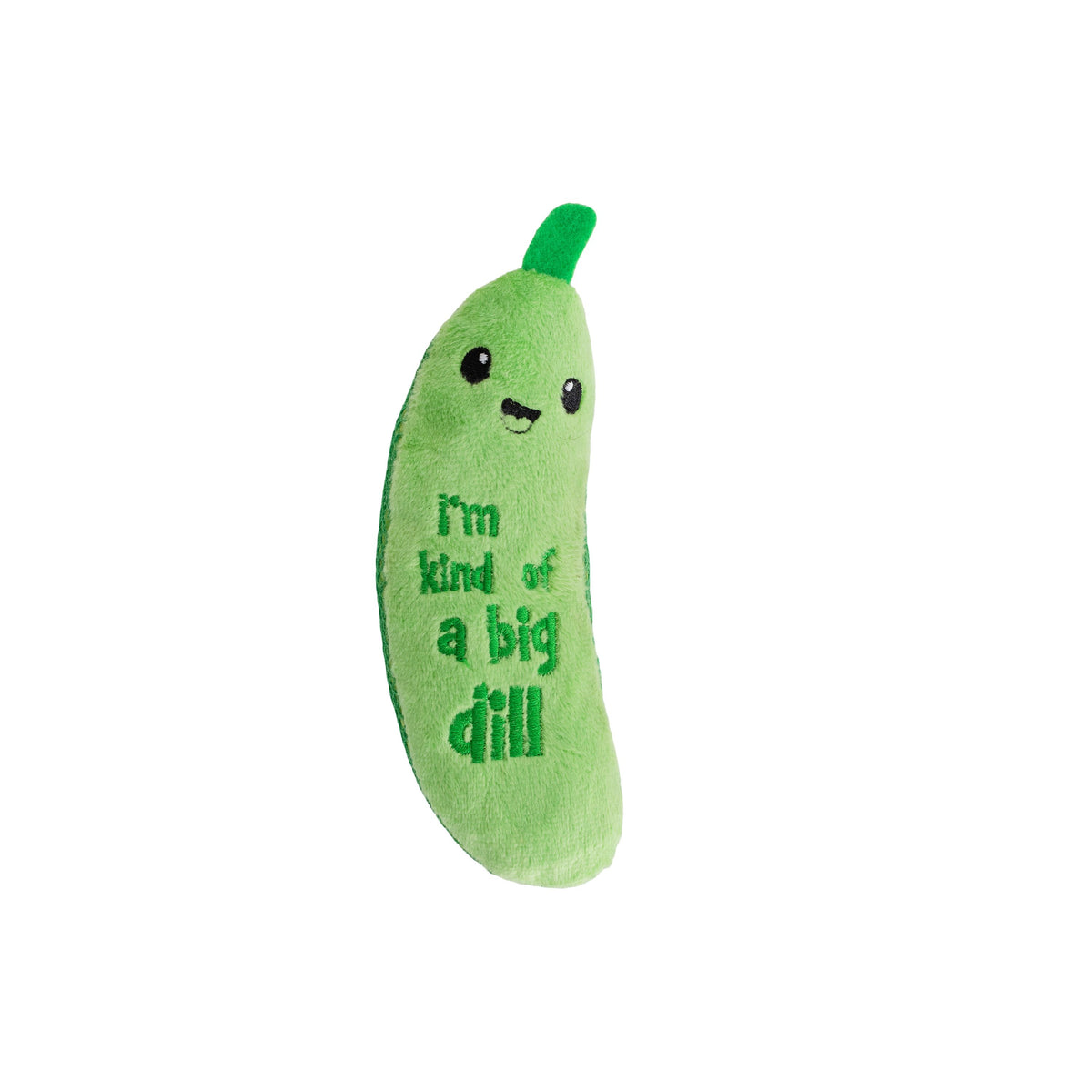 Catstages Crunchy Pickle Kicker catnip cat toy in green