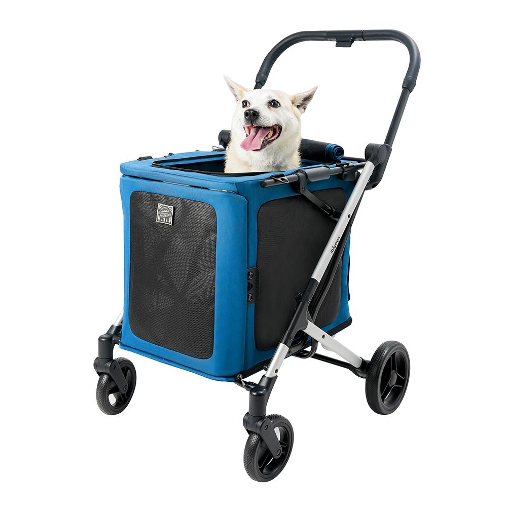 Ibiyaya BigBuddy Stroller & Crate Combo - Crystal Teal | PeekAPaw Pet Supplies