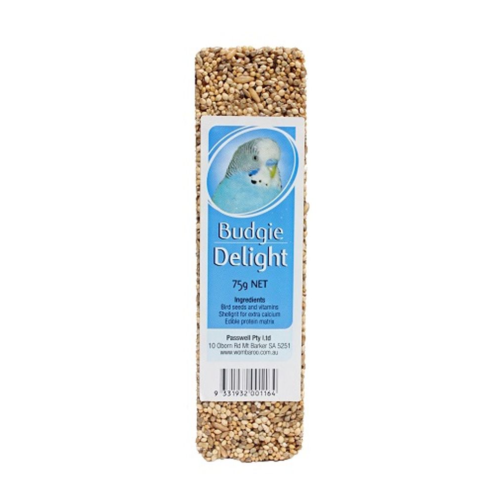 Passwell Avian Delight Bird Treat Bar - Budgie | PeekAPaw Pet Supplies