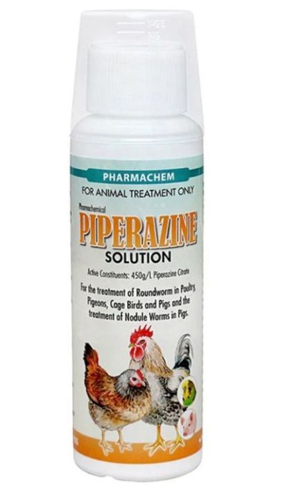 Pharmachem Piperazine Solution 45% for Poultry & Pigs 250ml pack