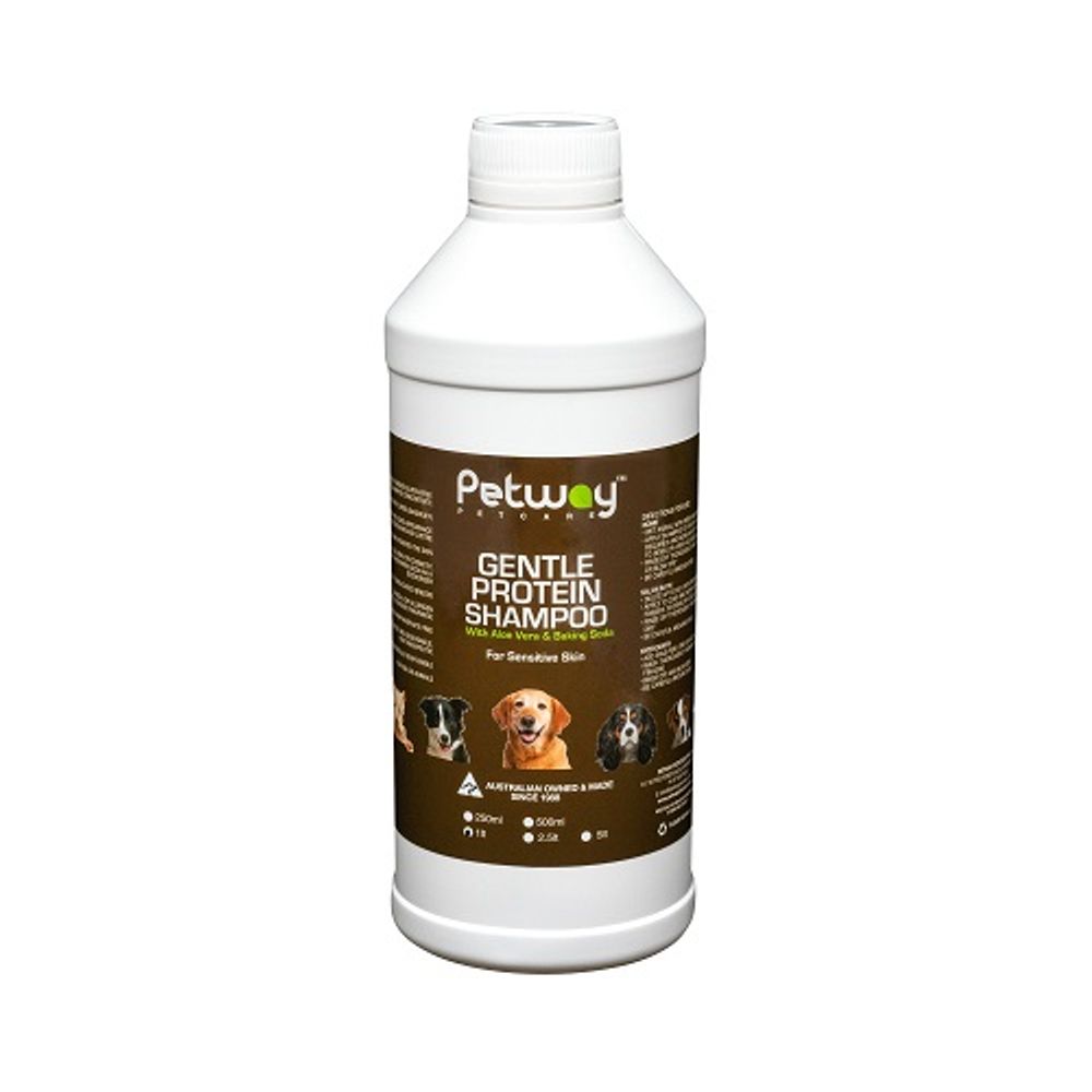Petway Petcare Gentle Protein Shampoo with Aloe Vera & Baking Soda - 1L | PeekAPaw Pet Supplies