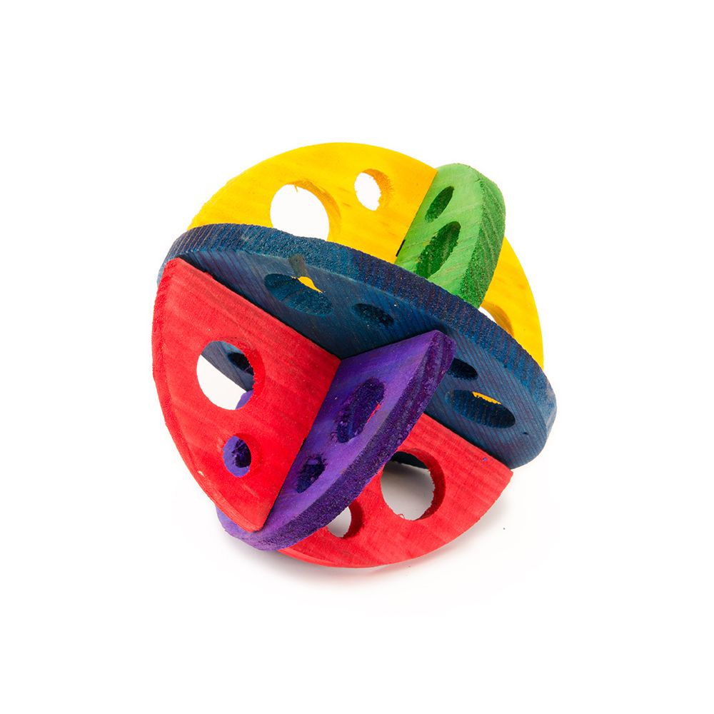 Pipkins Small Pet Roller Chew 13cm wooden rolling gnaw toy