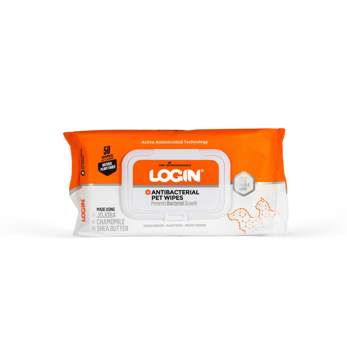Login pet wipes pack of 50
