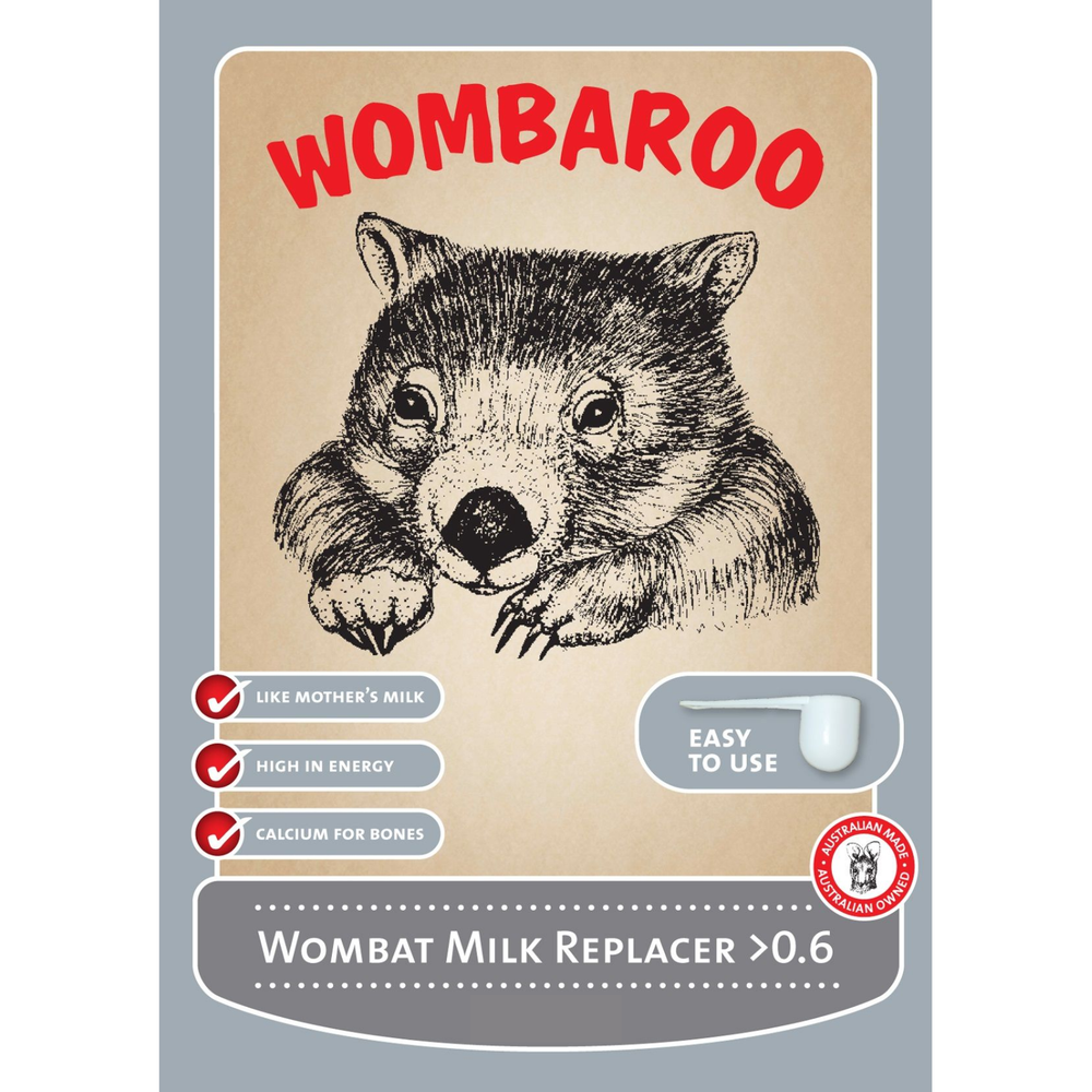 Wombaroo Wombat Milk Replacer >0.6 - 20kg | PeekAPaw Pet Supplies