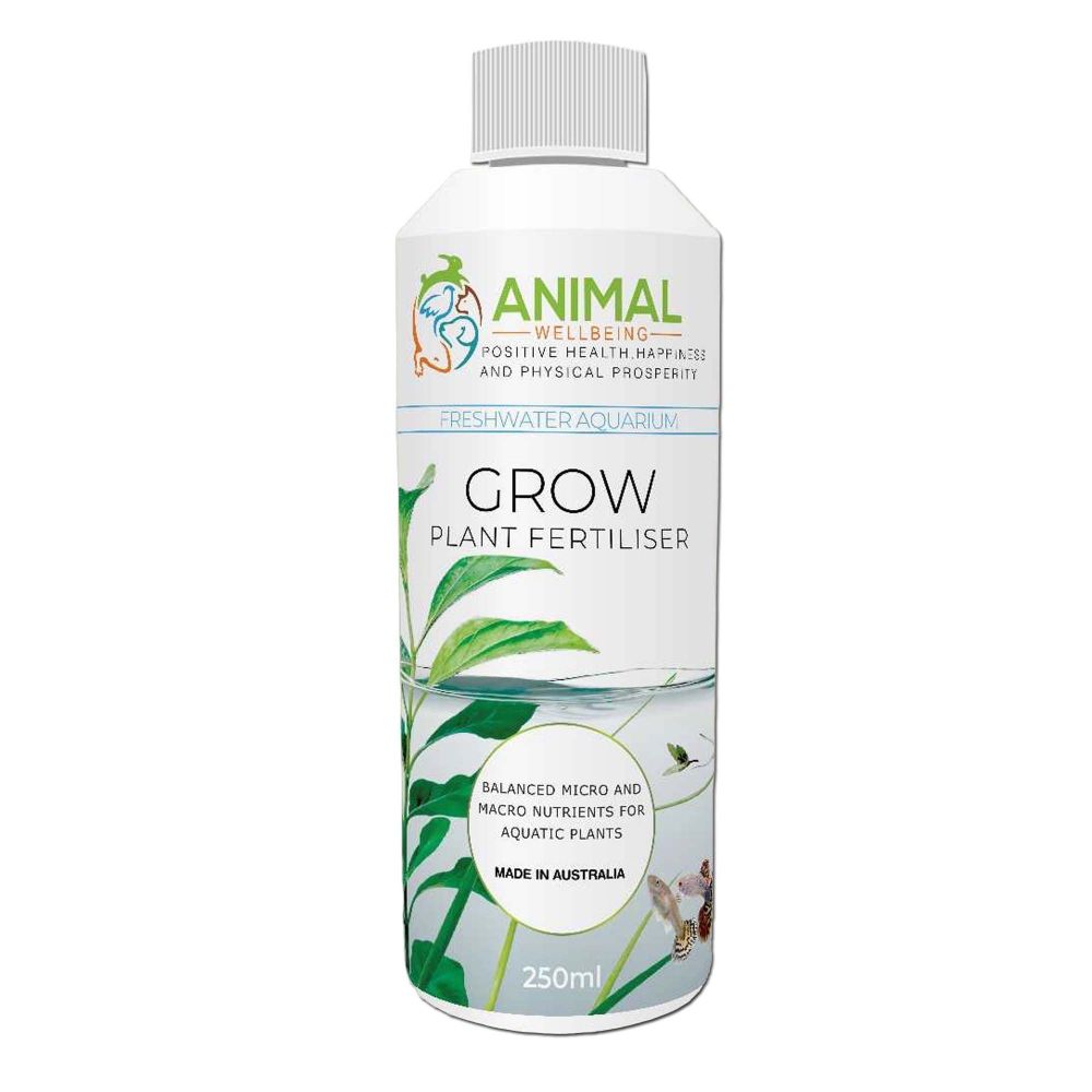 Animal Wellbeing Grow Aquarium Plant Fertiliser 250ml bottle | PeekAPaw Pet Supplies