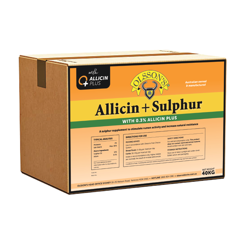 Olssons Allicin Plus Sulphur Block 20kg