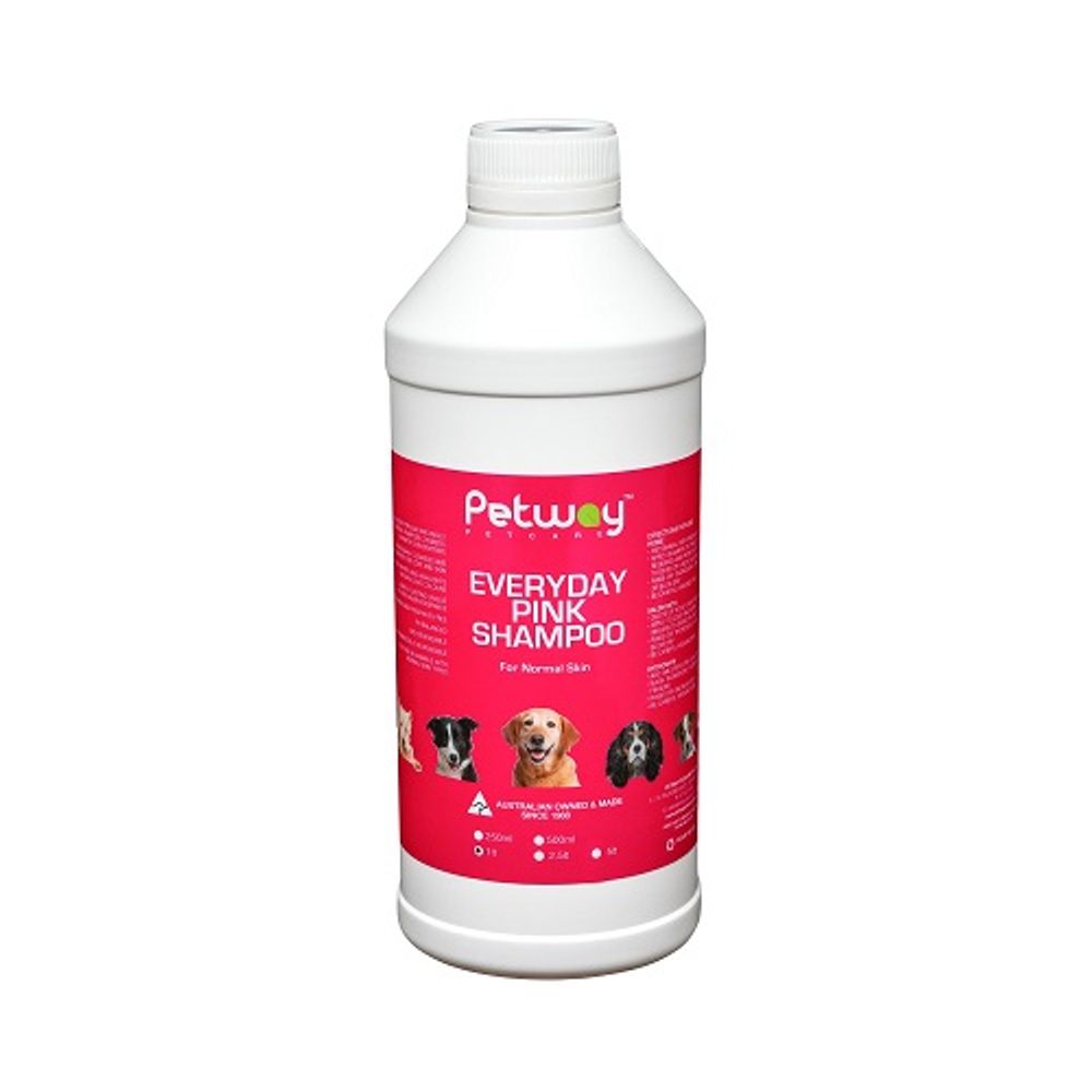 Petway Petcare Everyday Pink Shampoo - 1L | PeekAPaw Pet Supplies