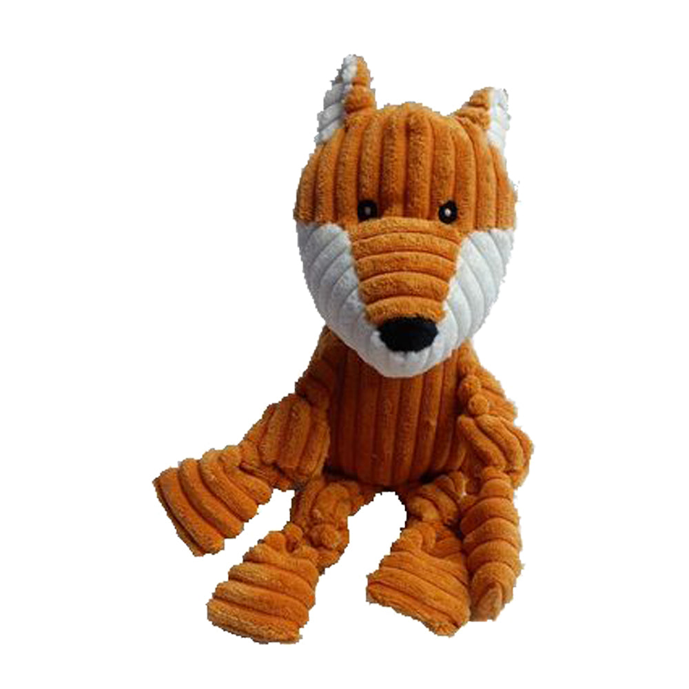 Paw Play 30cm plush fox squeaky dog toy