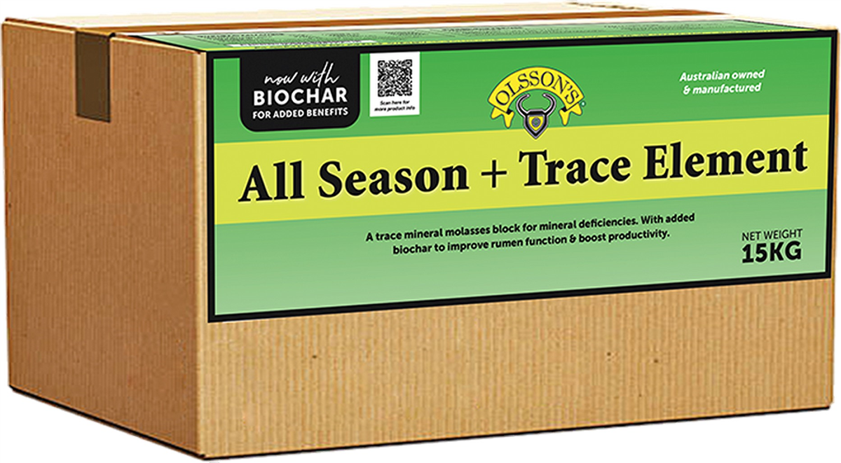Olssons All Season Trace Element Block with Biochar 15kg